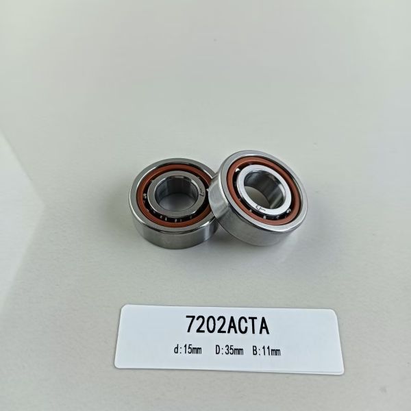 15*35*11mm GCr15 Single Row Angular Contact Ball Bearing 7202AC for Your Requirements