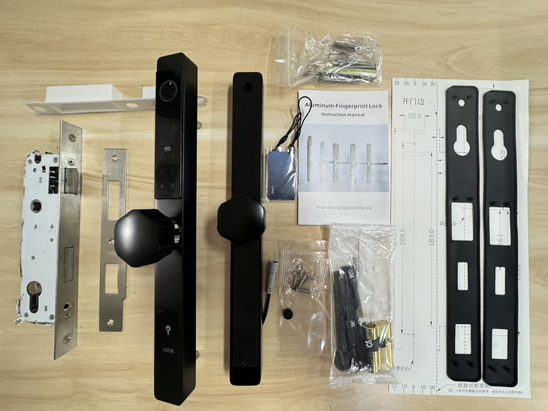 Водостойкий IP65 Bluetooth Smart Lock для узких стеклянных дверей