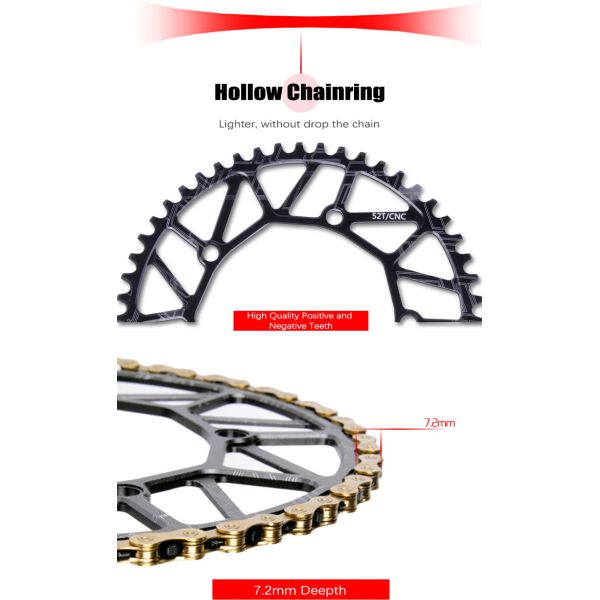 Bicicletas de carretera Super Hollowtech Taiwan BCD130 170mm 54T Cranksets para y rendimiento