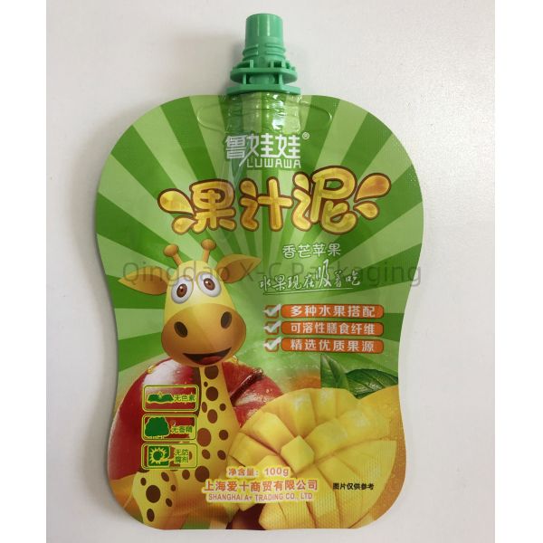 Custom Shaped Plastic Food Packaging Bag With Moisture Barrier Pouch Bags For Food