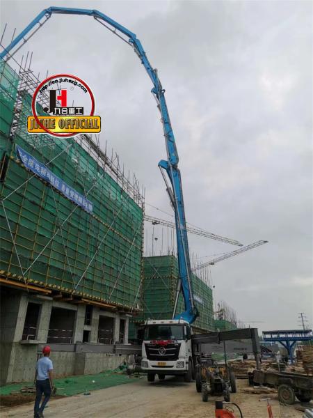 JH Brand Large Concrete Pumps With Boom 63m Truck Mounted Concrete Pump Truck