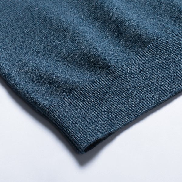 Trendy Cozy Cotton Knitted Sweater 2019 Winter Men Stylish Long Sleeve Sweaters with Collar