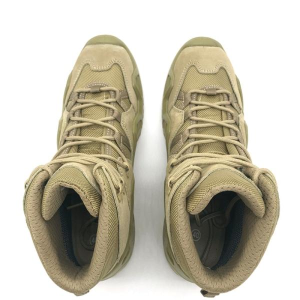 Combat Waterproof Leather Boots For Men Army Green Khaki