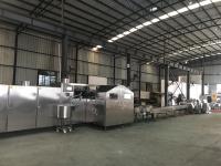 Máquina de assar casquinha de sorvete de aço inoxidável branco 8kg/h com material de farinha