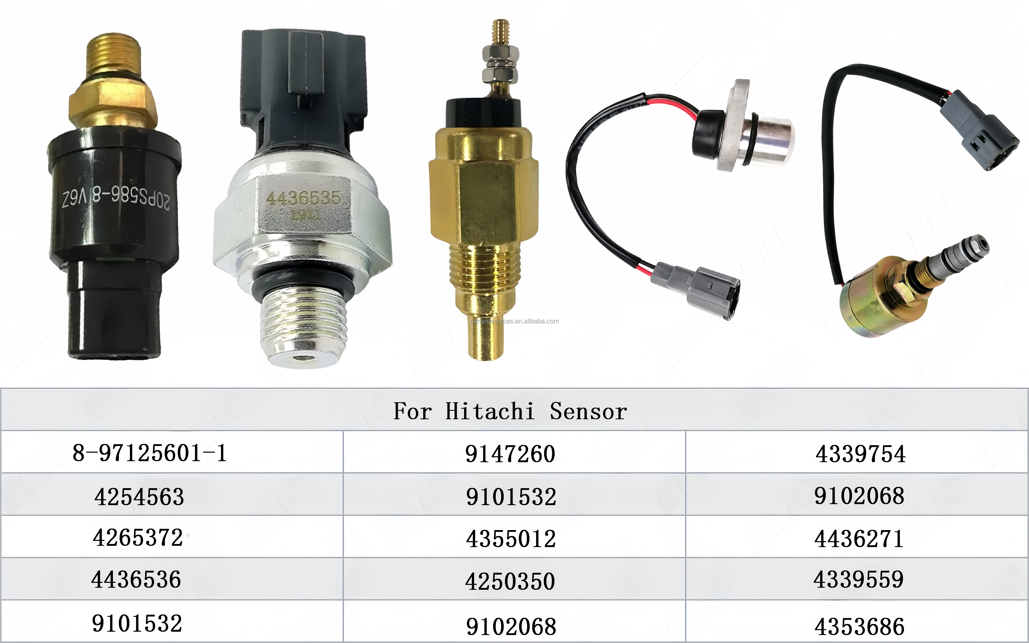 Oil Pressure Sensor 11144494 15048183 Oil Level Sensor A35D A40D Wheel Loaders 90E L70E L110E L120E