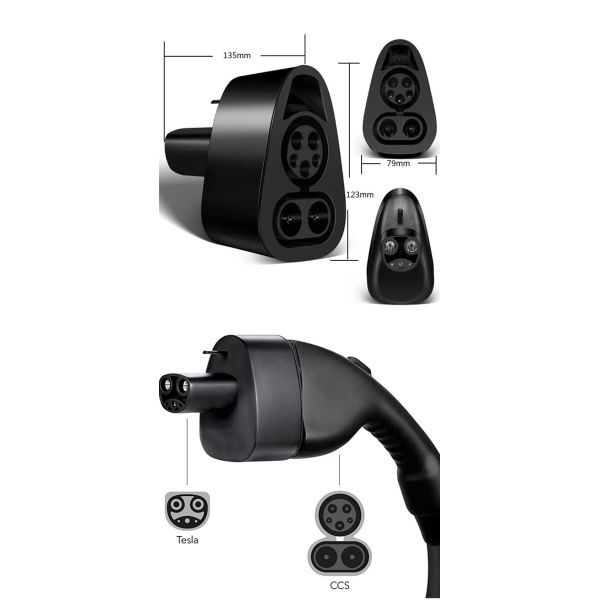 DC 250kw CCS1 и CCS2 для Tesla Adapter EV зарядные аксессуары для всех автомобилей Tesla