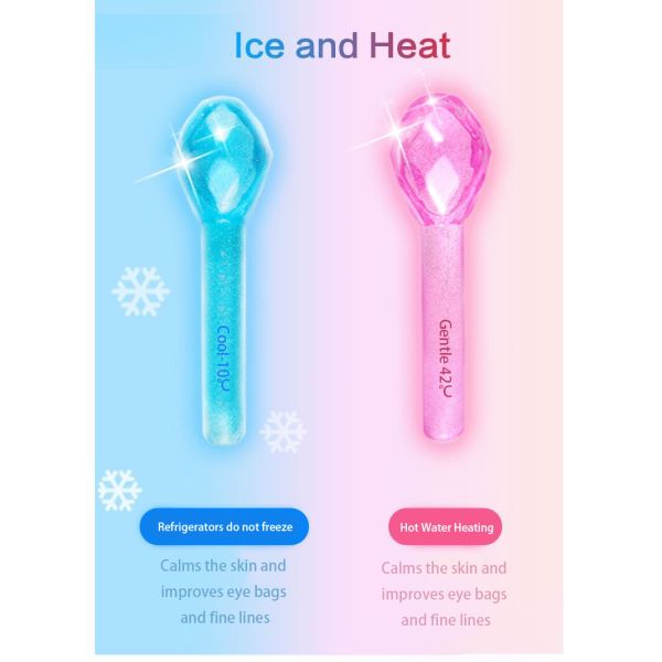 Cold Face Globes Ice Balls Facial Massager for Puffy Eyes and Dark Circles Diamond Shape Logo Customized Logo Availabled