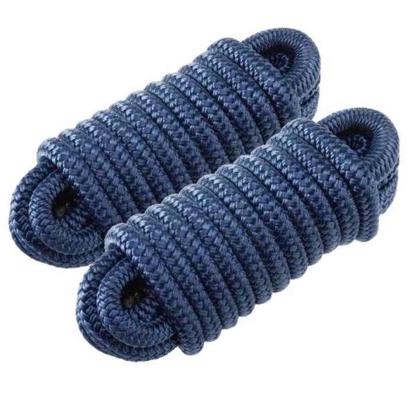 UHMWPE Double Braid Mooring Rope Marine Synthetic Fiber Rope High Strength Dock Line For Boats Ships