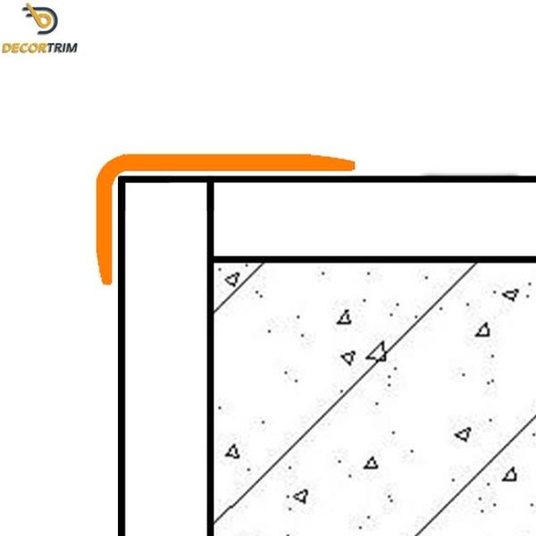 L Shape Corner Edging Strip For Walls Aluminum 6063 Material SGS Certified