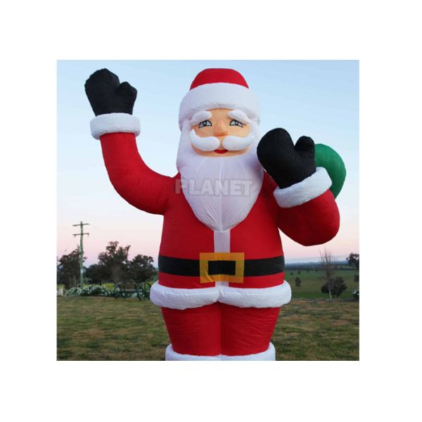 Изготовленное на заказ рекламируя рождество раздувное Санта раздувной Санта Клаус на праздник празднует