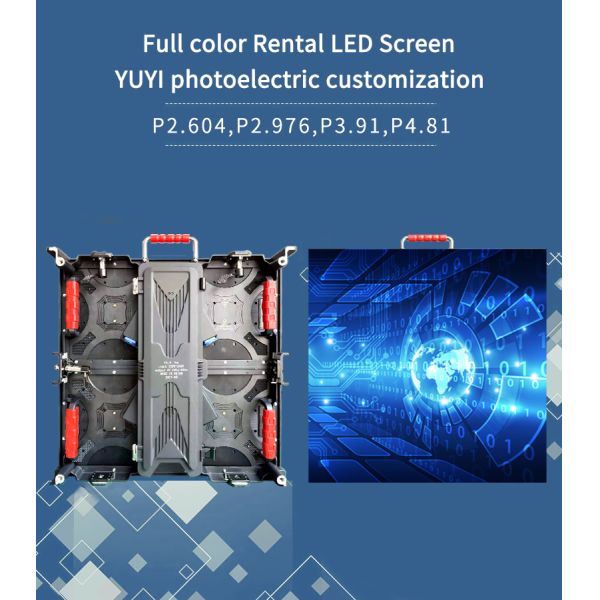 Ultra luz y delgada alquiler de interiores P2.976 LED Video pantalla de pantalla de pared en con 250 * 250mm tamaño del módulo de OEM