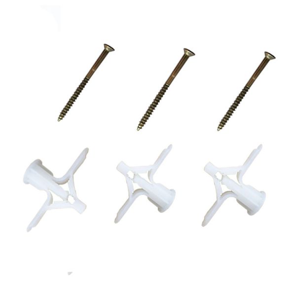 Сопротивляться удара типа самолета анкеров стены 10x32mm украшения дома белый пластиковый