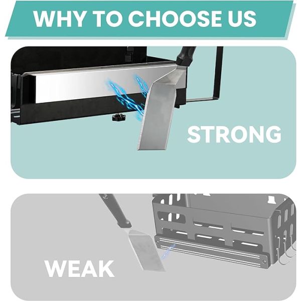 Simplifique su configuración de parrillado con accesorios de parrilla magnética y porta toallas de papel