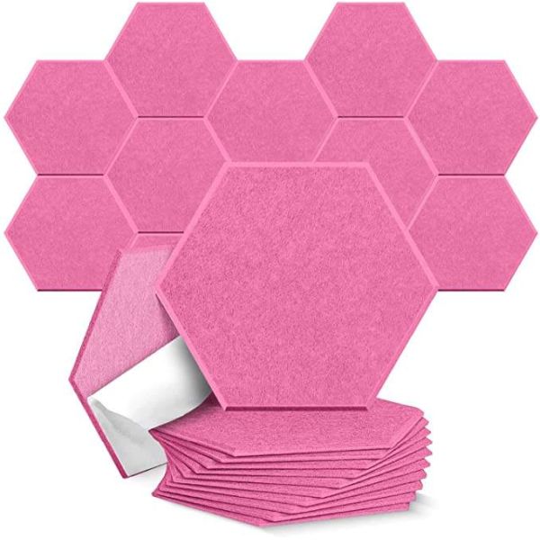 Доказательство панелей стены шестиугольника 9mm акустическое чувствуемое ядровое