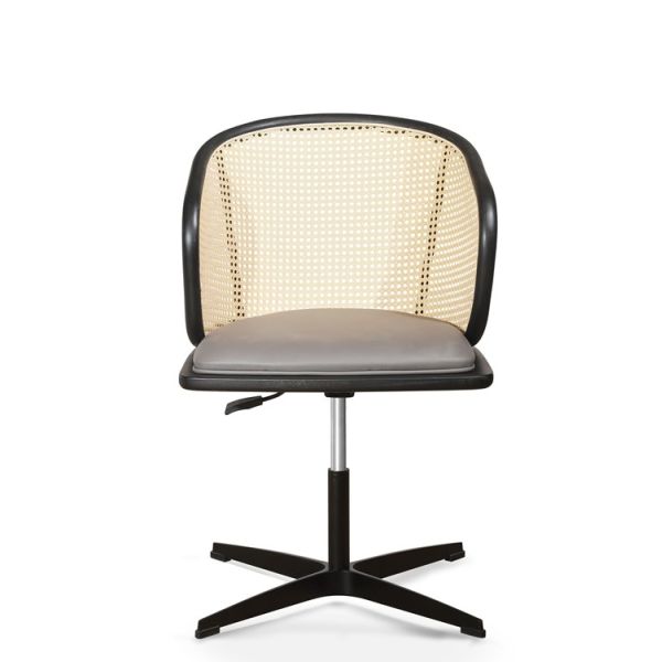 Loisirs d'unité centrale de la chaise 17in de 0.121CBM Cane Swivel Desk Fabric