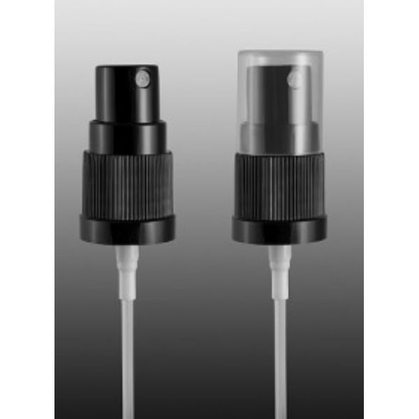 Pompe de pulvérisation de brume pour flacon en plastique PP 18/415 anti-fuite avec / sans collerette métallique