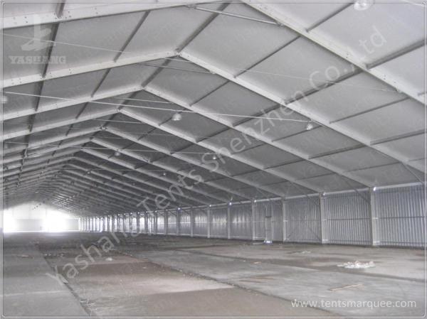 Side By Side Row 6000㎡ Large Industrial Tents High Performance ISO CE Certification