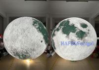 2m en forme de lune en PVC entièrement imprimé en RVB LED réglable en couleur