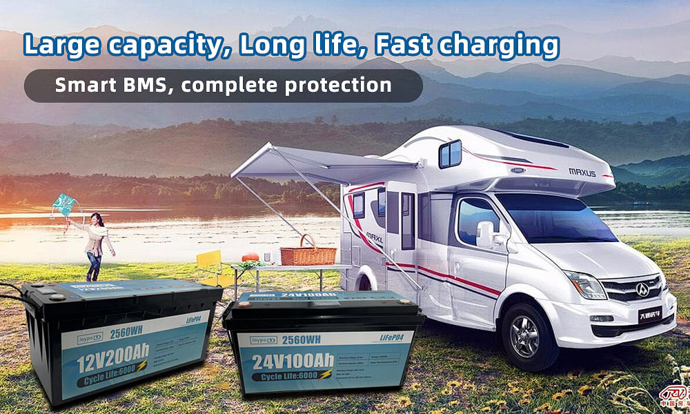 RV Camper Долговечность LFP Lifepo4 Аккумулятор 12V 24V 100Ah 200Ah С умным BMS