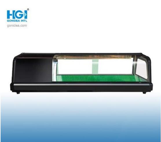 Финиш нержавеющей стали витрины торта дисплея суш Commercail встречный верхний