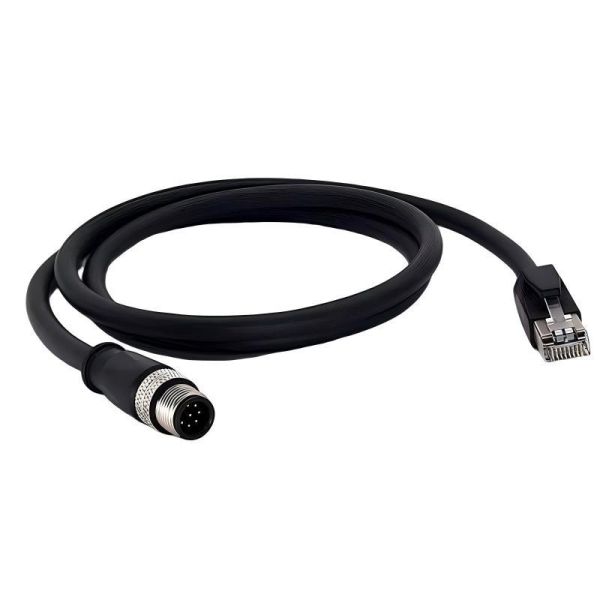 MV-IDA-E-M12A8pF-RJ45-HF-30m is compatible with Hikvision Robot M12 Gigabit Industrial Line