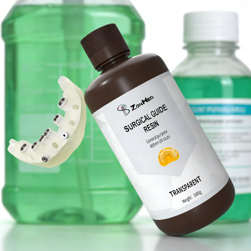 Resin Biocompatible dental surgical guide resin meets FDA and CE standards offering superior biocompatibility and surgical guidance