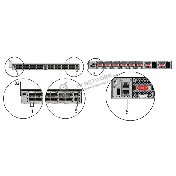Huawei CE9855-32DQ-B CloudEngine 9800 Series Data Center Switch with 32*400GE QSFP-DD Ports and 25.6 Tbps Switching Capacity in 1U Chassis