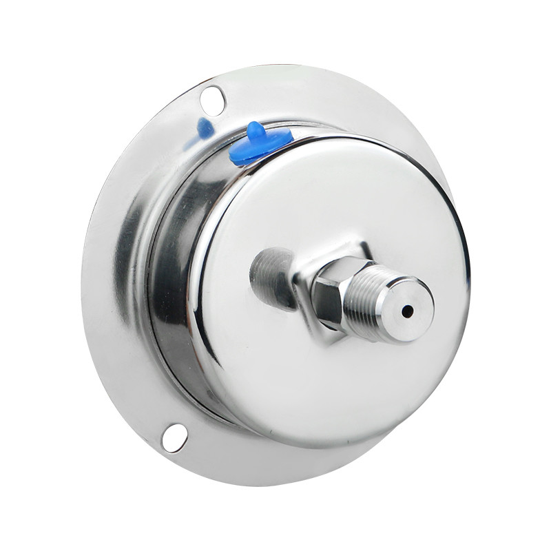 Zhejiang Manufactured 62.2mm All Stainless Steel Pressure Gauge with Flanged Edge