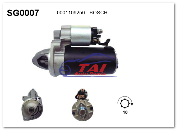 0001109250-BOSCH, Automotive Starter Motor, High Performance 0120689538, 0001218110, 0001223005