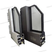 Moderne design simple personnalisé côté suspendu Casement système de fenêtre en aluminium avec double verre durci