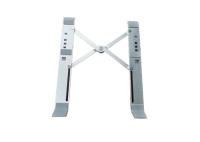 Posibilidad de movilidad ligera portátil de 253*60*20mm de aluminio gris plegable ajustable de metal Stand de computadora portátil de diseño simple y elegante