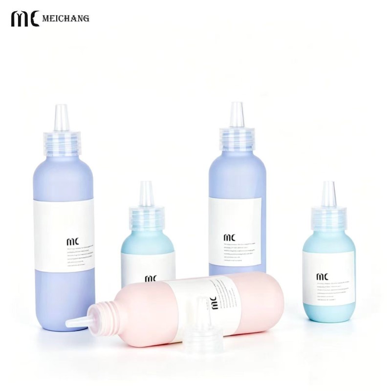 60G 80G 100G 120G 150G Multi-Size HDPE Squeeze Tip Bottles for Skincare Serums & Scalp Care Custom ODM OEM Packaging(MC-1417)