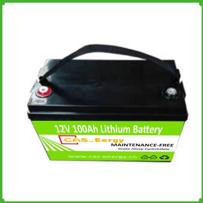 Long life LiFePO4 lithium ion 12V 100ah solar battery pack  for solar power