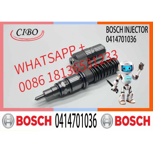 Construction Machinery Parts Common Rail Diesel Fuel Injector 0414701036 0414701061 Nozzle 1730888 0 414 701 036 for DC9 Engine