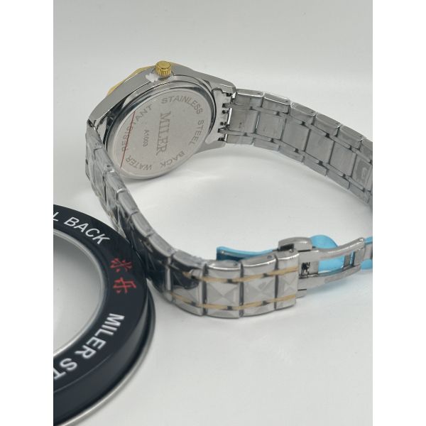 ML-1003 Reloj de pulsera de cuarzo Reloj a prueba de agua Reloj luminoso Reloj de acero inoxidable