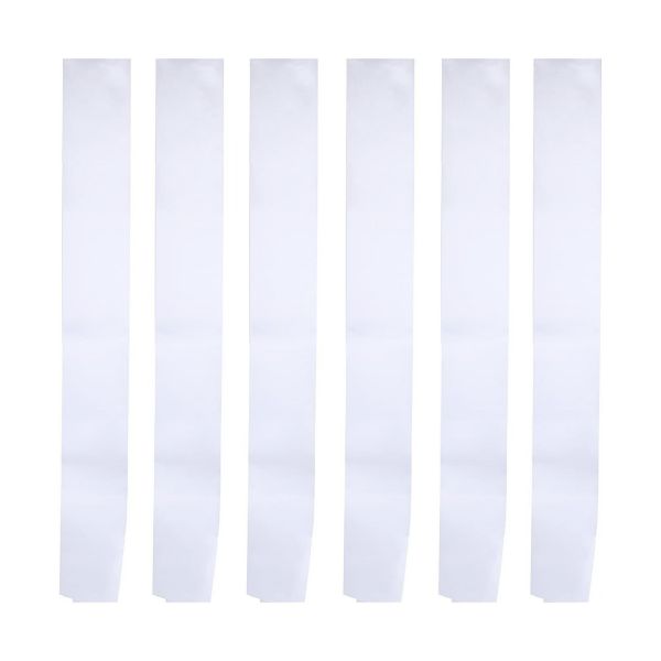 Customizable Blanks White Satin Sublimation Birthday Sash Bridesmaid Sash Party Shoulder Straps Welcome Belt