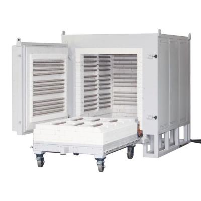 CE Bogie Type Heat Treatment Furnace With HRE Wire Heating 1250C