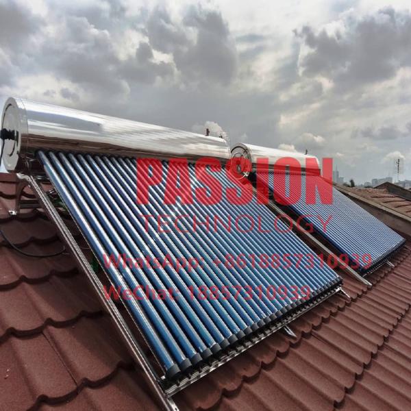 150L White Tank Solar Water Heater 300L Pitch Roof Pressure Solar Heating Collector