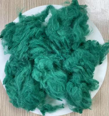 Recycled Polyester Staple Fiber 1.5D 38mm Emerald Green A Grade