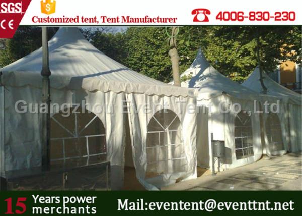 Used Outdoor Tent With Aluminum Profile , Commercial Gazebo Heavy Duty White Square
