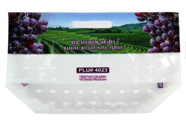 Non Toxic Ink Fresh Fruit Bags Food Grade Excellent Moisture Barrier With Air Holes