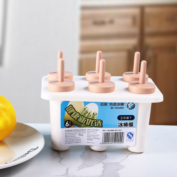 Plastic PP Reusable Popsicle Ice Mold For Kids Adults