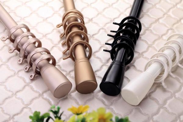 Decorative Modern Curtain Rod Rings 28mm With Electroplating Spray Surface