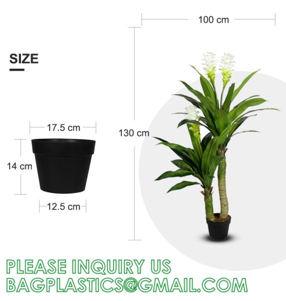 Dracaena Silk Plant Artificial 5ft Faux House Plants Evergreen Dracaena Marginata Fake Yucca Palm Trees in Pot