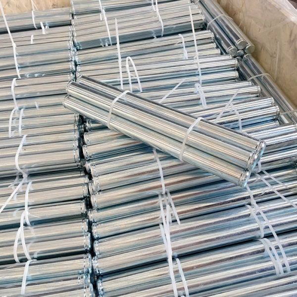Hot-Dip Galvanized Australian Carbon Steel Round Bars - CNC Machined Industrial Roller Rods with Customizable Length