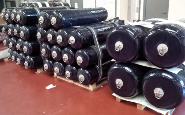 Manufacture Polyurethane EVA foam filled Fender for boat and yacht used for ship to ship