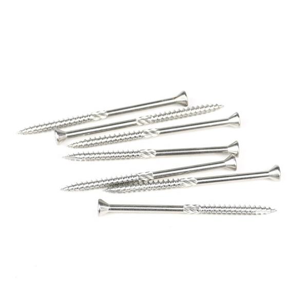 100% QC Test INCH Timber Screw For Door Trim Flat Head Torx Recess Partial Thread