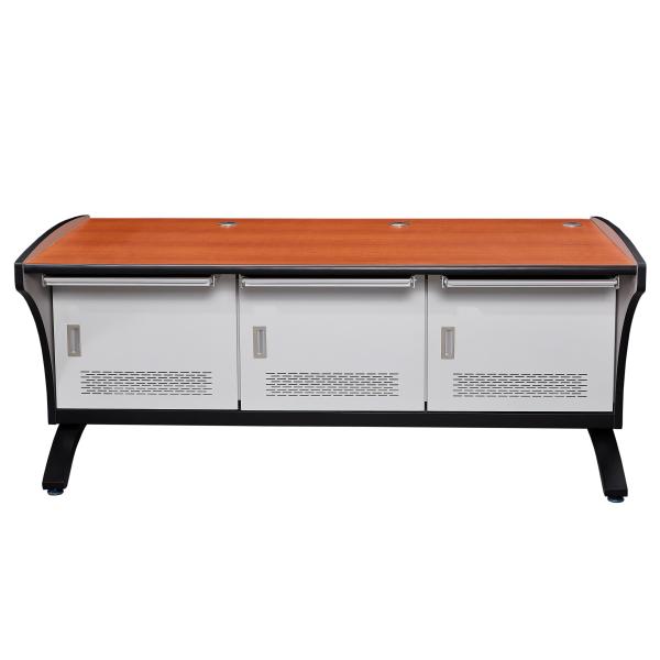 Industrial Control Room Wood Surface Three Person Operating Table with Easy Assemble