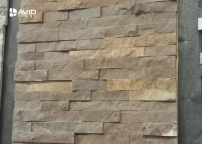 Coffee Limestone Interior Cultured Stone Wall Cladding Corrosion Resistance