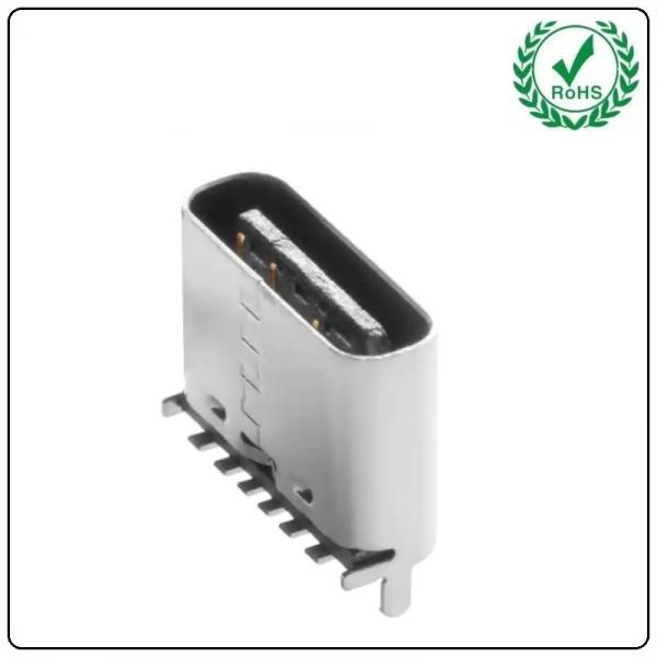 Тип вертикаль USB 2,0 UJC-VP-3-SMT-TR гнезда 6Pin SMD c до отверстие SMT 6P